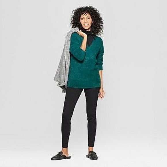 [Small] A New Day - Vneck Eyelash Pullover Sweater - Picture 3 of 4